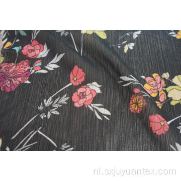 100% polyester chiffon Yoryu met lurex printstof